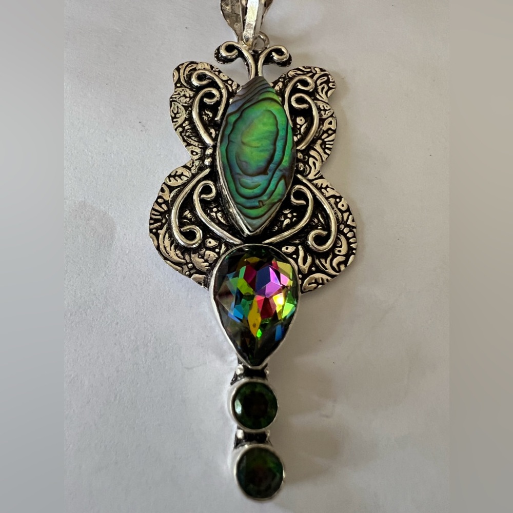 Silver Butterfly Pendant